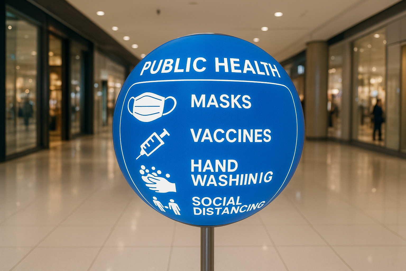 Digital sphere display for public health education in a modern commercial environment by DigitalSphere.us